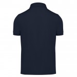 Polo básico unisex de algodón de manga corta 210 g/m2 B&C color azul marino vista detalle 2