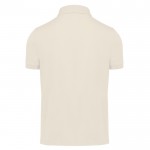 Polo básico unisex de algodón de manga corta 210 g/m2 B&C color blanco roto vista detalle 2
