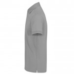 Polo básico unisex de algodón de manga corta 210 g/m2 B&C color gris jaspeado