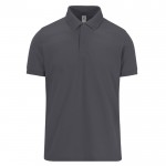 Polo básico unisex de algodón de manga corta 210 g/m2 B&C color gris oscuro