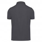 Polo básico unisex de algodón de manga corta 210 g/m2 B&C color gris oscuro vista detalle 2