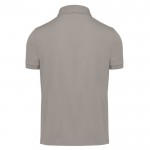 Polo básico unisex de algodón de manga corta 210 g/m2 B&C color gris vista detalle 2