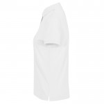 Polo básico de algodón para mujer de manga corta 210 g/m2 B&C color blanco