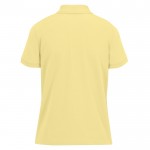 Polo básico de algodón para mujer de manga corta 210 g/m2 B&C color amarillo claro vista detalle 2