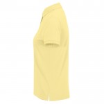 Polo básico de algodón para mujer de manga corta 210 g/m2 B&C color amarillo claro