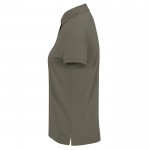 Polo básico de algodón para mujer de manga corta 210 g/m2 B&C color verde militar