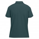 Polo básico de algodón para mujer de manga corta 210 g/m2 B&C color verde oscuro vista detalle 2
