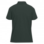 Polo básico de algodón para mujer de manga corta 210 g/m2 B&C color verde bosque vista detalle 2