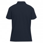 Polo básico de algodón para mujer de manga corta 210 g/m2 B&C color azul marino vista detalle 2