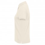Polo básico de algodón para mujer de manga corta 210 g/m2 B&C color blanco roto