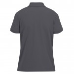 Polo básico de algodón para mujer de manga corta 210 g/m2 B&C color gris oscuro vista detalle 2