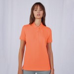 Polo básico de algodón para mujer de manga corta 210 g/m2 B&C vista 2