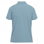 Polo básico de algodón para mujer de manga corta 210 g/m2 B&C color azul grisáceo vista detalle 2