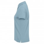 Polo básico de algodón para mujer de manga corta 210 g/m2 B&C color azul grisáceo