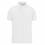 Polo de poliéster y algodón de colores manga corta 180 g/m2 B&C color blanco