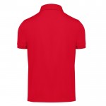 Polo de poliéster y algodón de colores manga corta 180 g/m2 B&C color rojo vista detalle 2