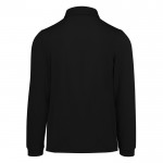 Polo clásico de algodón piqué de manga larga 180 g/m2 B&C color negro vista detalle 2