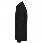 Polo clásico de algodón piqué de manga larga 180 g/m2 B&C color negro