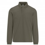 Polo clásico de algodón piqué de manga larga 180 g/m2 B&C color verde militar