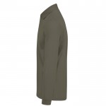 Polo clásico de algodón piqué de manga larga 180 g/m2 B&C color verde militar