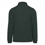 Polo clásico de algodón piqué de manga larga 180 g/m2 B&C color verde bosque vista detalle 2