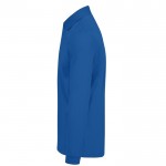 Polo clásico de algodón piqué de manga larga 180 g/m2 B&C color azul real