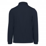 Polo clásico de algodón piqué de manga larga 180 g/m2 B&C color azul marino vista detalle 2