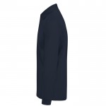 Polo clásico de algodón piqué de manga larga 180 g/m2 B&C color azul marino