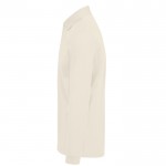 Polo clásico de algodón piqué de manga larga 180 g/m2 B&C color blanco roto