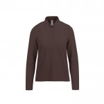 Polo clásico de algodón pique para mujer manga larga 180 g/m2 B&C