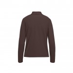 Polo clásico de algodón pique para mujer manga larga 180 g/m2 B&C vista detalle 2