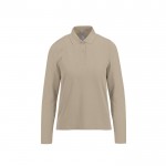 Polo clásico de algodón pique para mujer manga larga 180 g/m2 B&C