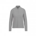 Polo clásico de algodón pique para mujer manga larga 180 g/m2 B&C