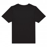 Camiseta de algodón infantil con corte tubular adaptable 150 g/m2 B&C color negro vista detalle 2