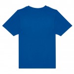 Camiseta de algodón infantil con corte tubular adaptable 150 g/m2 B&C color azul real vista detalle 2