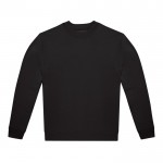 Sudadera unisex de algodón y poliéster con cuello redondo 280 g/m2 B&C color negro vista 11