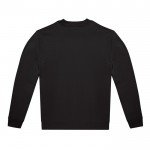 Sudadera unisex de algodón y poliéster con cuello redondo 280 g/m2 B&C color negro vista detalle 2