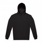 Sudadera sostenible unisex con capucha y corte relajado 280 g/m2 B&C color negro vista 11