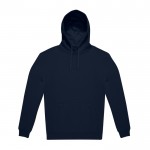 Sudadera sostenible unisex con capucha y corte relajado 280 g/m2 B&C color azul marino