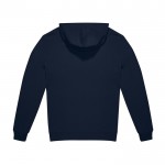 Sudadera sostenible unisex con capucha y corte relajado 280 g/m2 B&C color azul marino vista detalle 2