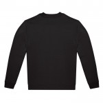 Sudadera unisex de materiales eco con corte casual 280 g/m2 B&C color negro vista detalle 2