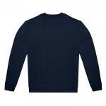 Sudadera unisex de materiales eco con corte casual 280 g/m2 B&C color azul marino vista detalle 2
