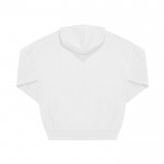 Sudadera unisex ecológica oversized con capucha 350 g/m2 B&C color blanco vista detalle 2
