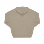 Sudadera unisex ecológica oversized con capucha 350 g/m2 B&C color arena vista detalle 2