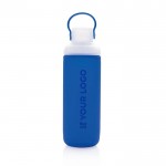 Botellas de cristal con funda con logo