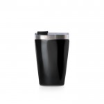 Vaso térmico de acero inoxidable reciclado con diseño elegante 330ml color negro vista 11