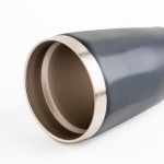 Vaso térmico de acero inoxidable reciclado con diseño elegante 330ml color negro vista 1