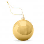 Bola navideña brillante con placa para impresión a todo color Ø6cm color dorado segunda vista