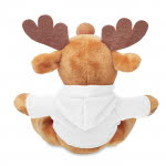 Peluche de reno personalizado color blanco segunda vista