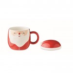 Taza de Papá Noel con tapa color rojo primera vista